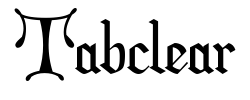 Tabclear - logo